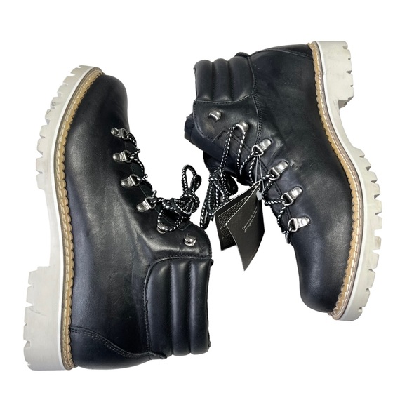 Montelliana Boots Womens Size 10 1965 Margherita Black Leather Ankle Hiking Boot - Picture 6 of 12